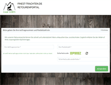 Tablet Screenshot of finest-trachten.info